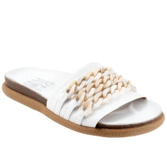 Free People Bueno Footwear Emilia White Chain Slide - Picture 4 of 8
